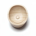 Ovale handgemaakte houten kom voor decoratie met een afmeting van 20 x 15 x 10cm